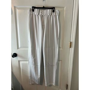 Men's RAWLINGS Athletic Striped Baseball Pants 36/33/2021‎ Button Front